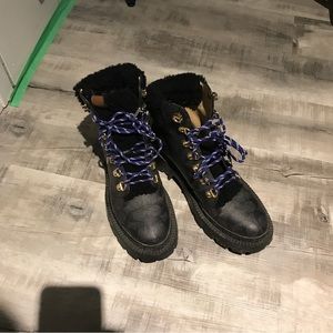 Coach canvas chunky platform ankle boots - Women’s 8